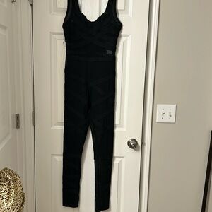 Black mesh Akira jumpsuit size M
